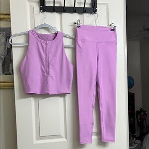 YBP Lavender Sleeveless Top and Leggings Set